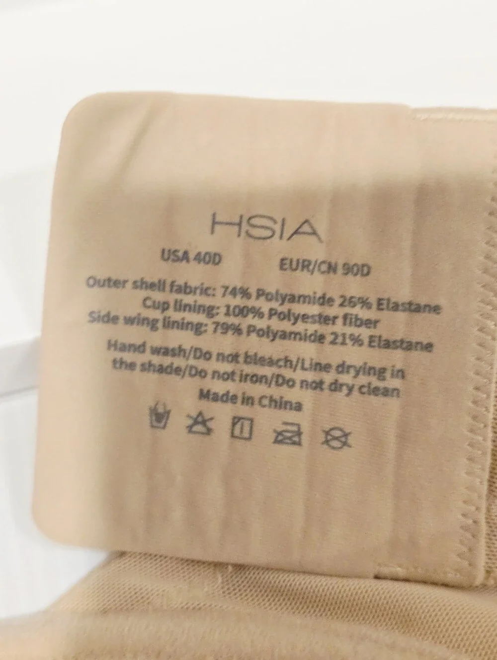 HSIA Miya SoftSense Comfort Lightly Lined T-shirt Underwire Bra 40D New
